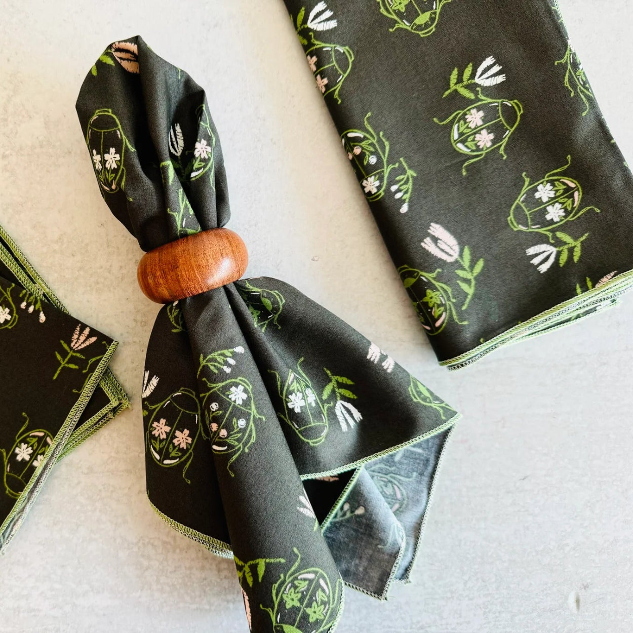 June Bug Cloth Napkins, set of 4