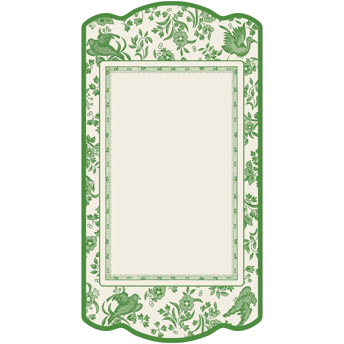 Regal Peacock Table Cards - Green