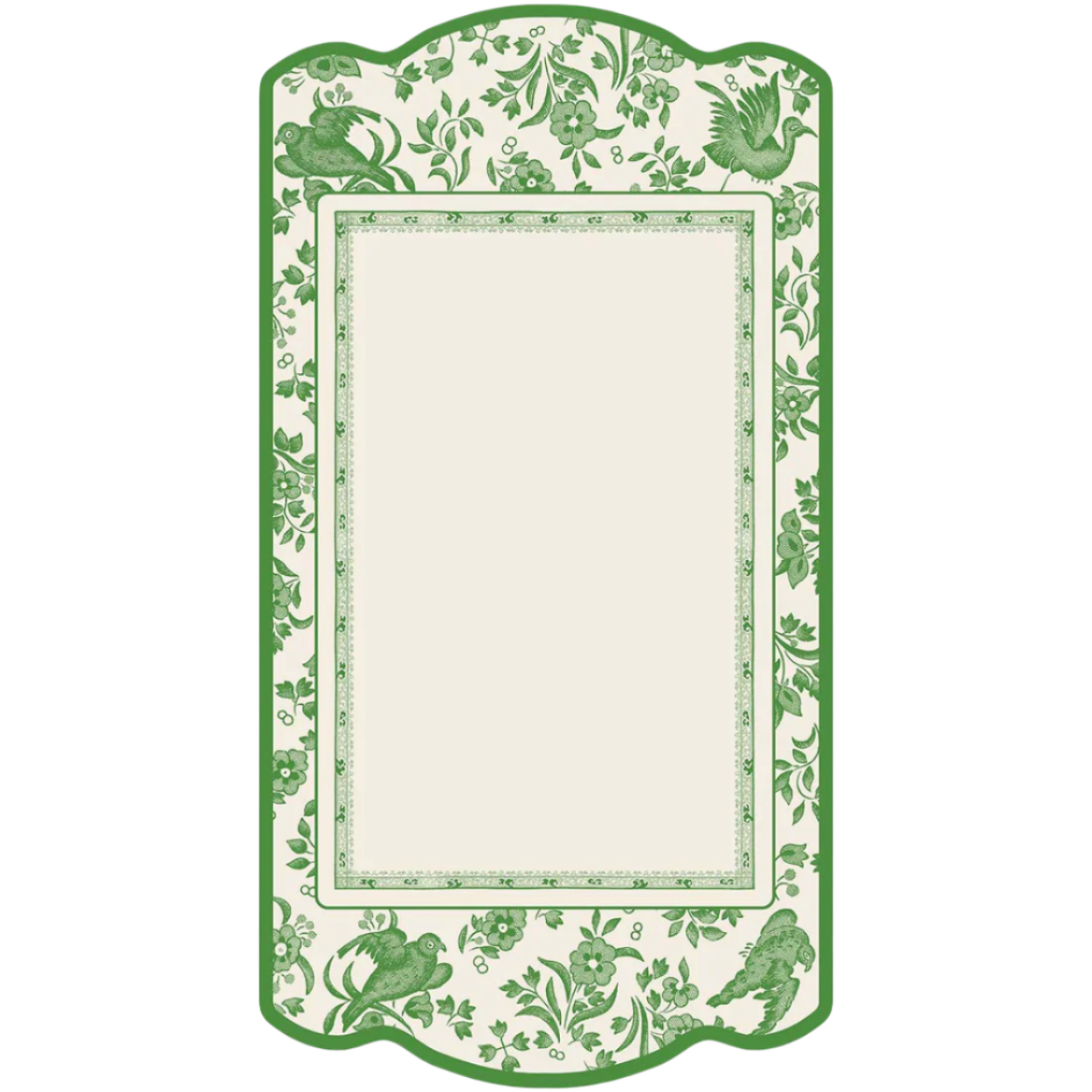Regal Peacock Table Cards - Green