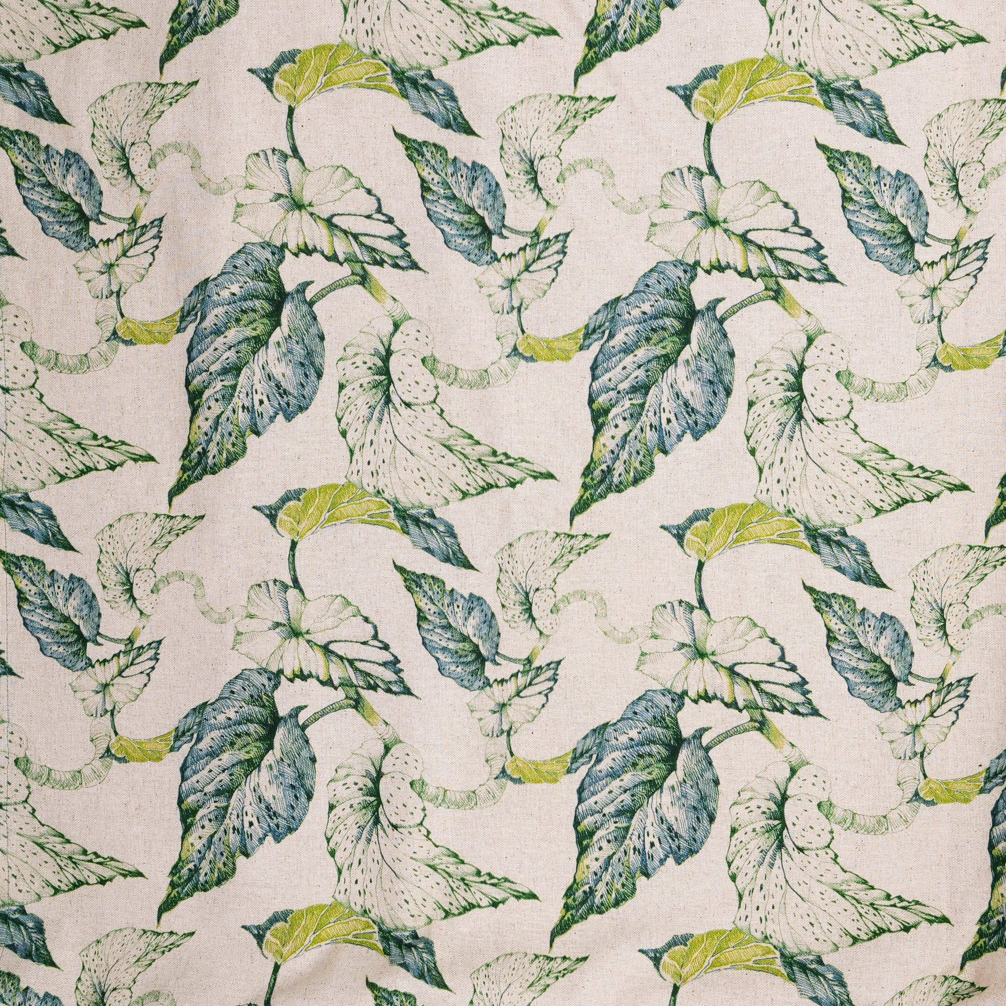 Linen Caladium Leaf Tablecloth