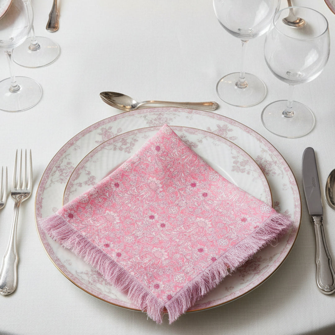 Pink Mortimer Dinner Napkin