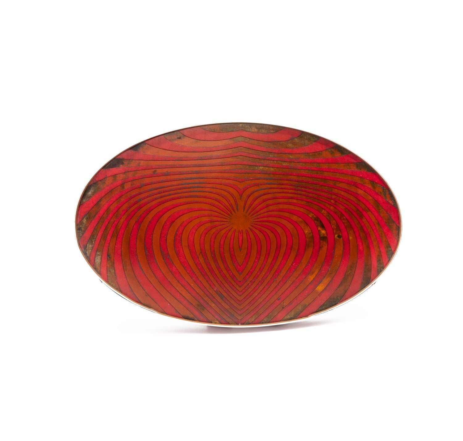 Red Oval Tray (D1119)