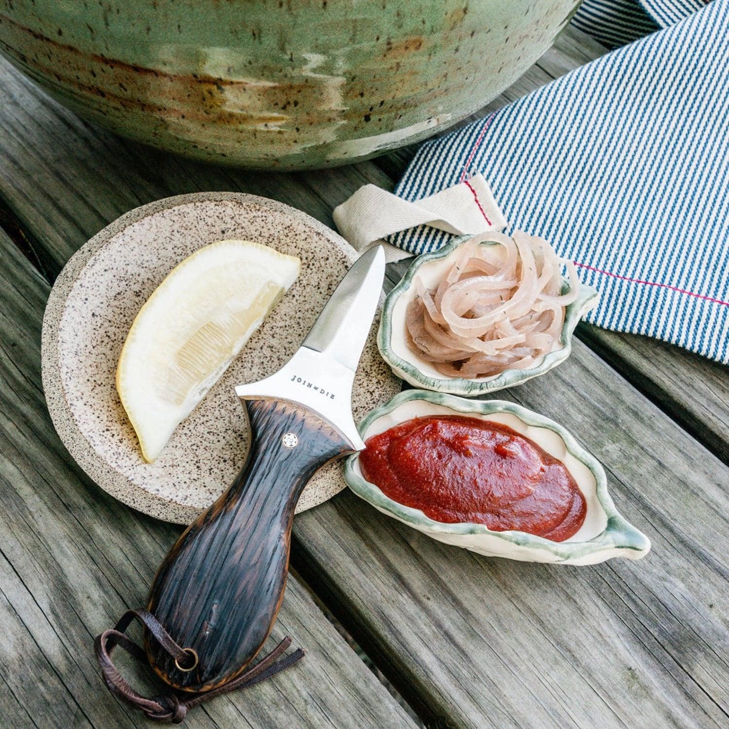 Bourbon Barrel Oyster Knife - Southern Crafted