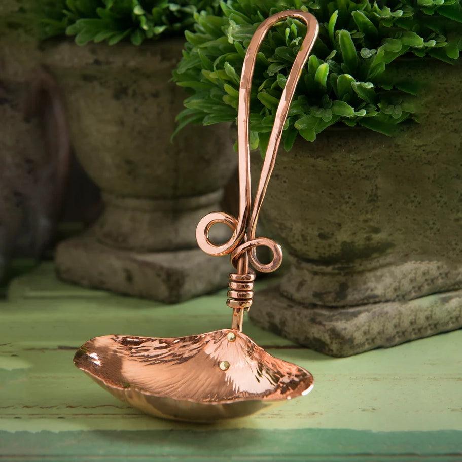 Copper Ginkgo Gravy Ladle - Southern Crafted