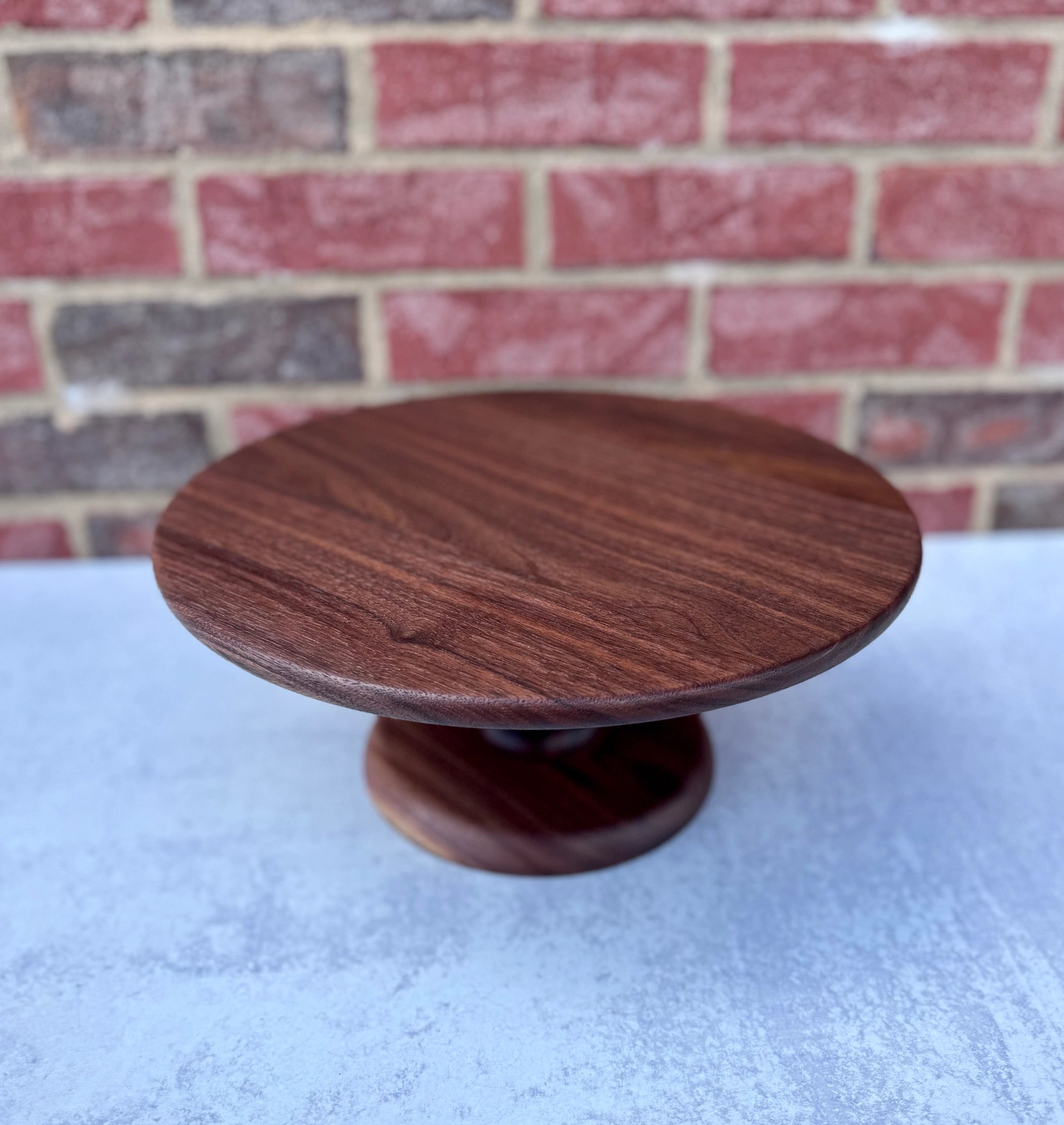 Classic Walnut Cake Stand