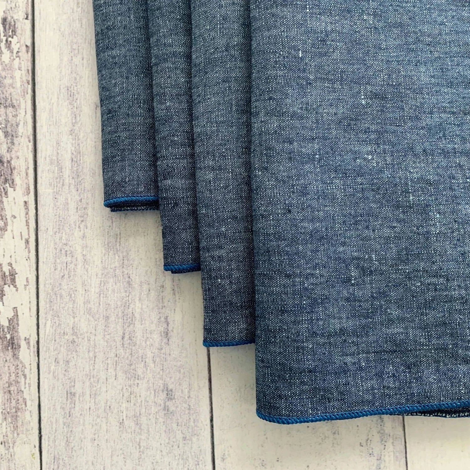 Linen Chambray Cloth Napkins, set of four - Southern Crafted