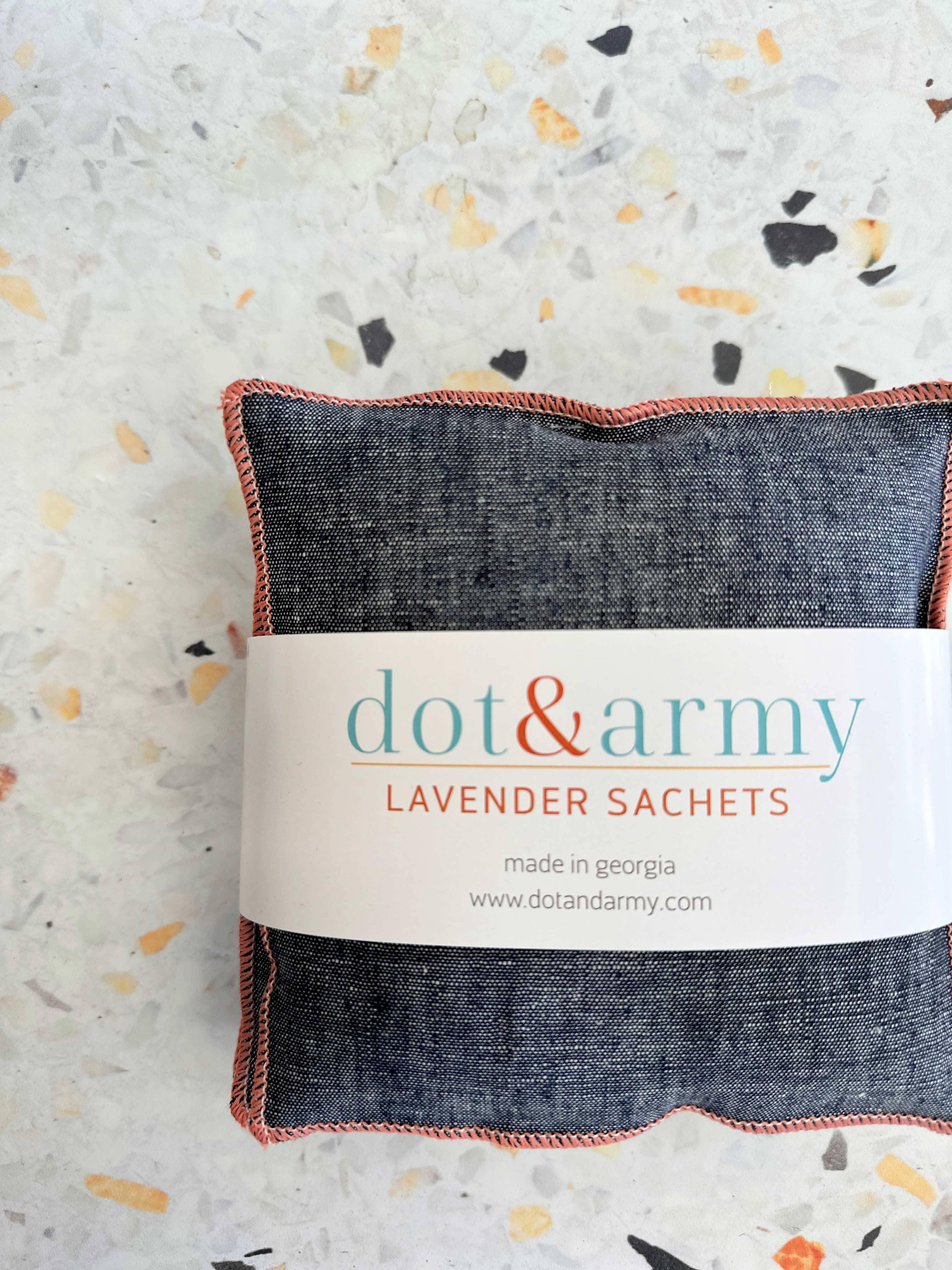 Linen Chambray Lavender Sachets - Southern Crafted