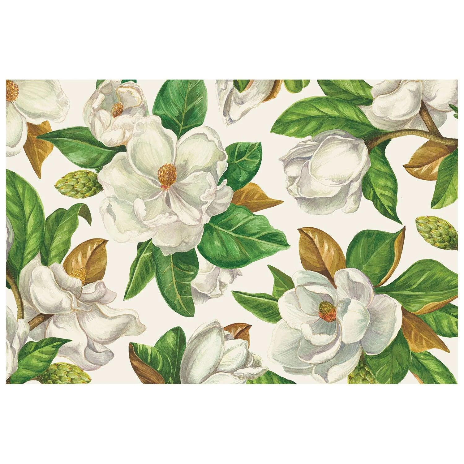 Magnolia Blooms Placemats 24 sheets - Southern Crafted