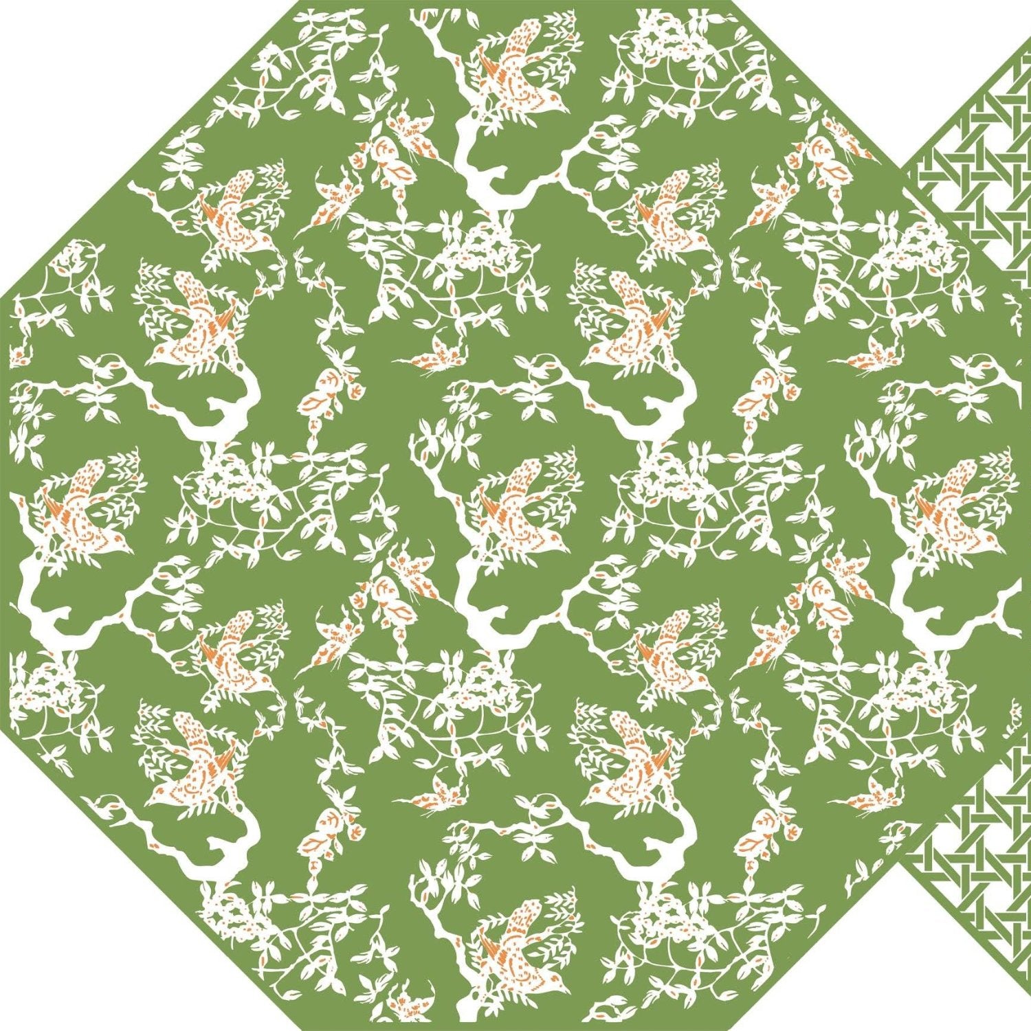 Octagonal Chinois and Cane Placemat - Southern Crafted