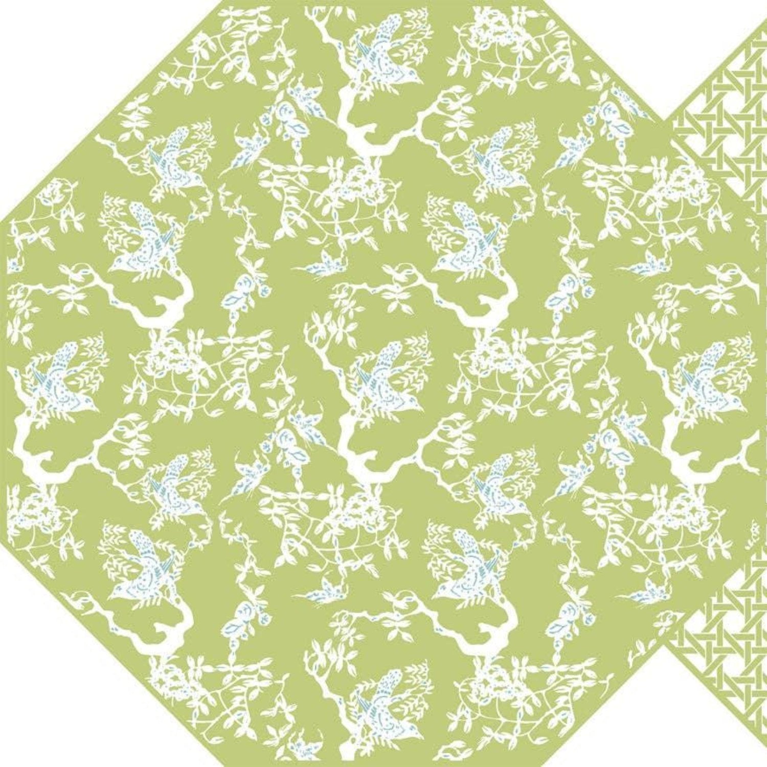 Octagonal Chinois and Cane Placemat - Southern Crafted