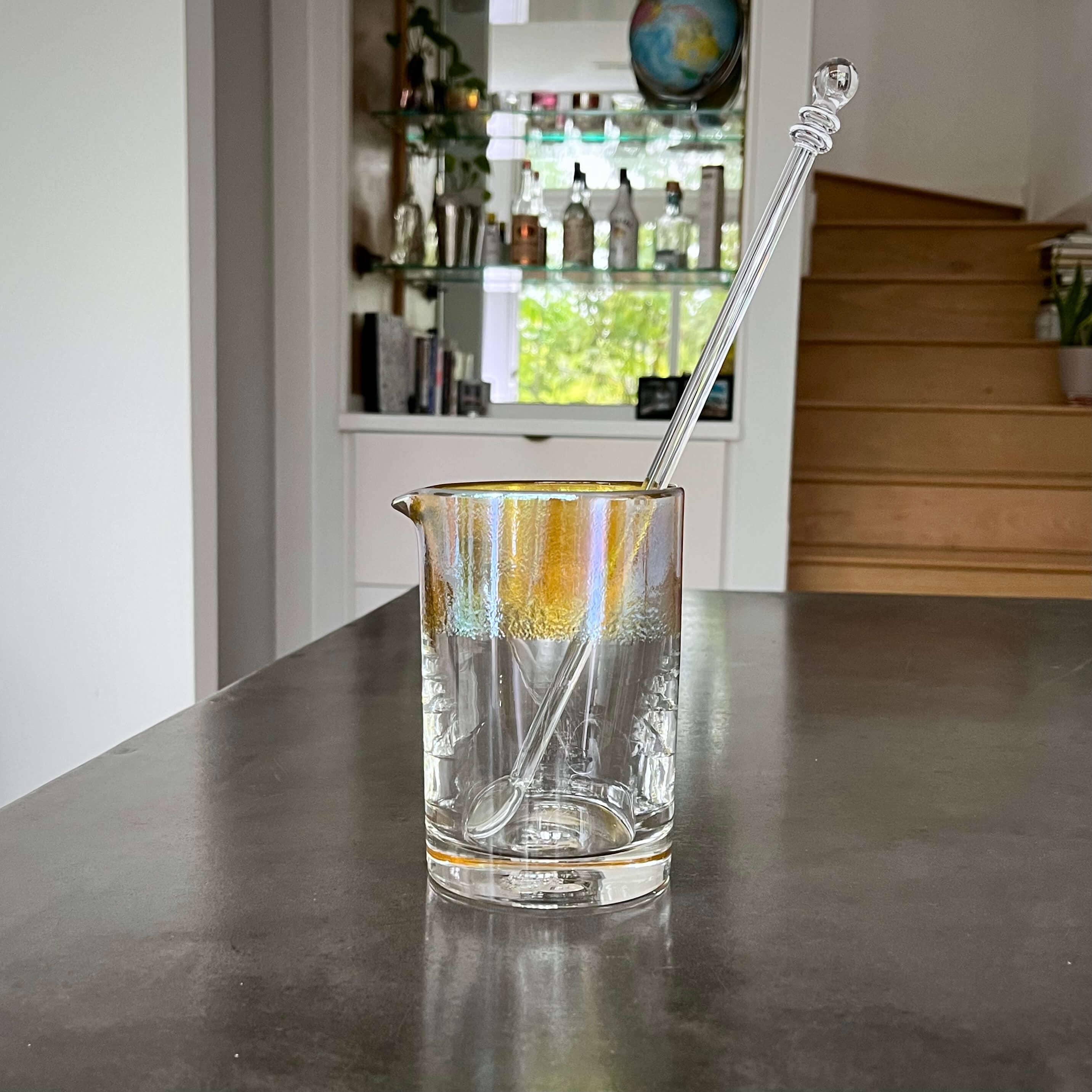 The Gilded One - Cocktail Mixing Glass - Southern Crafted