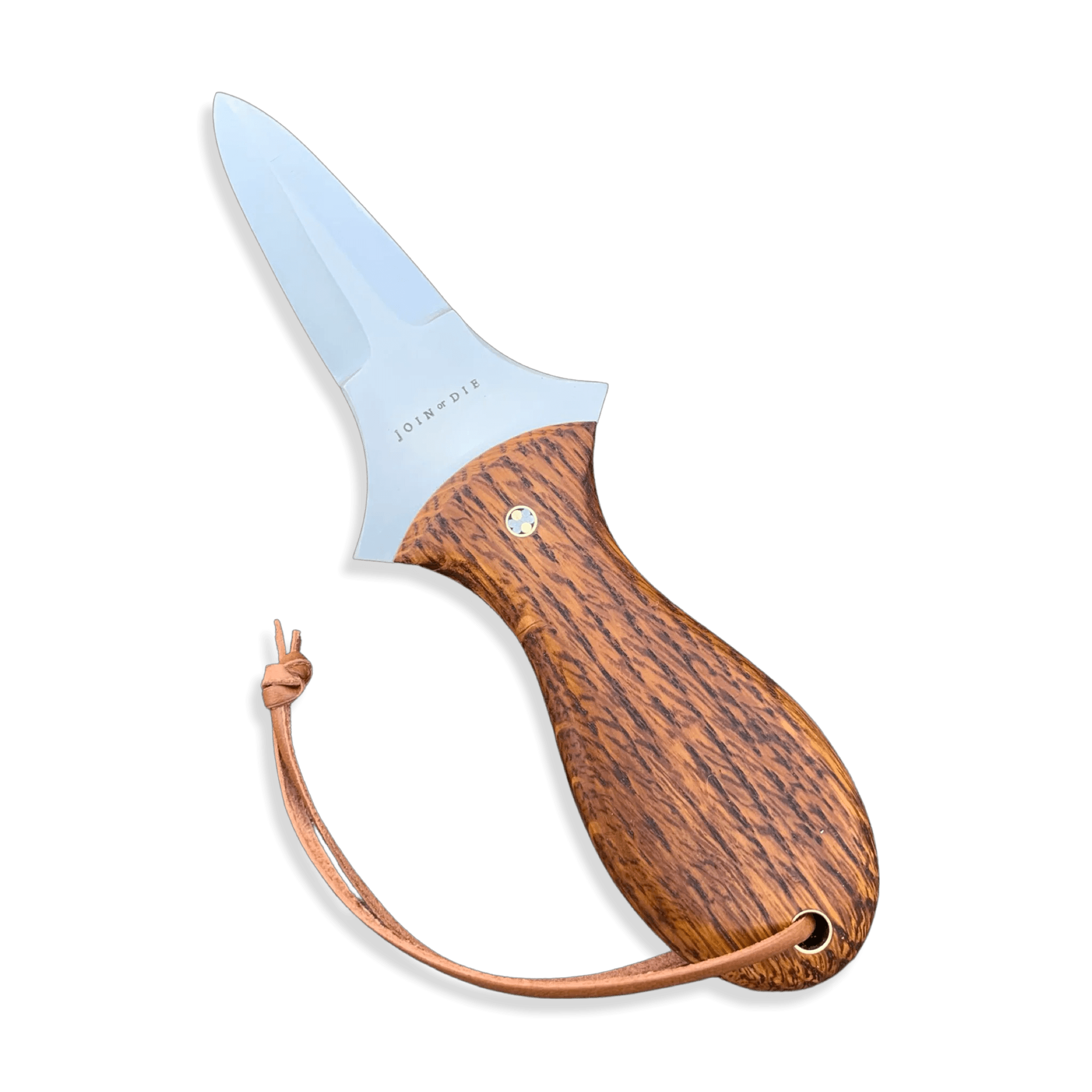 Join or Die Oyster Knife Shucker Tobacco Barn wood handle