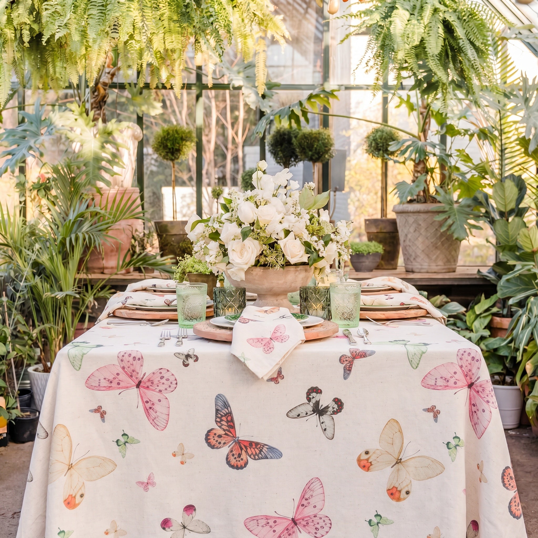 Linen Butterfly Napkins