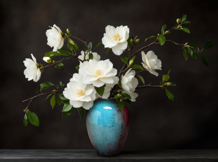 Ben Owen III wood-fired vases in Chinese Blue