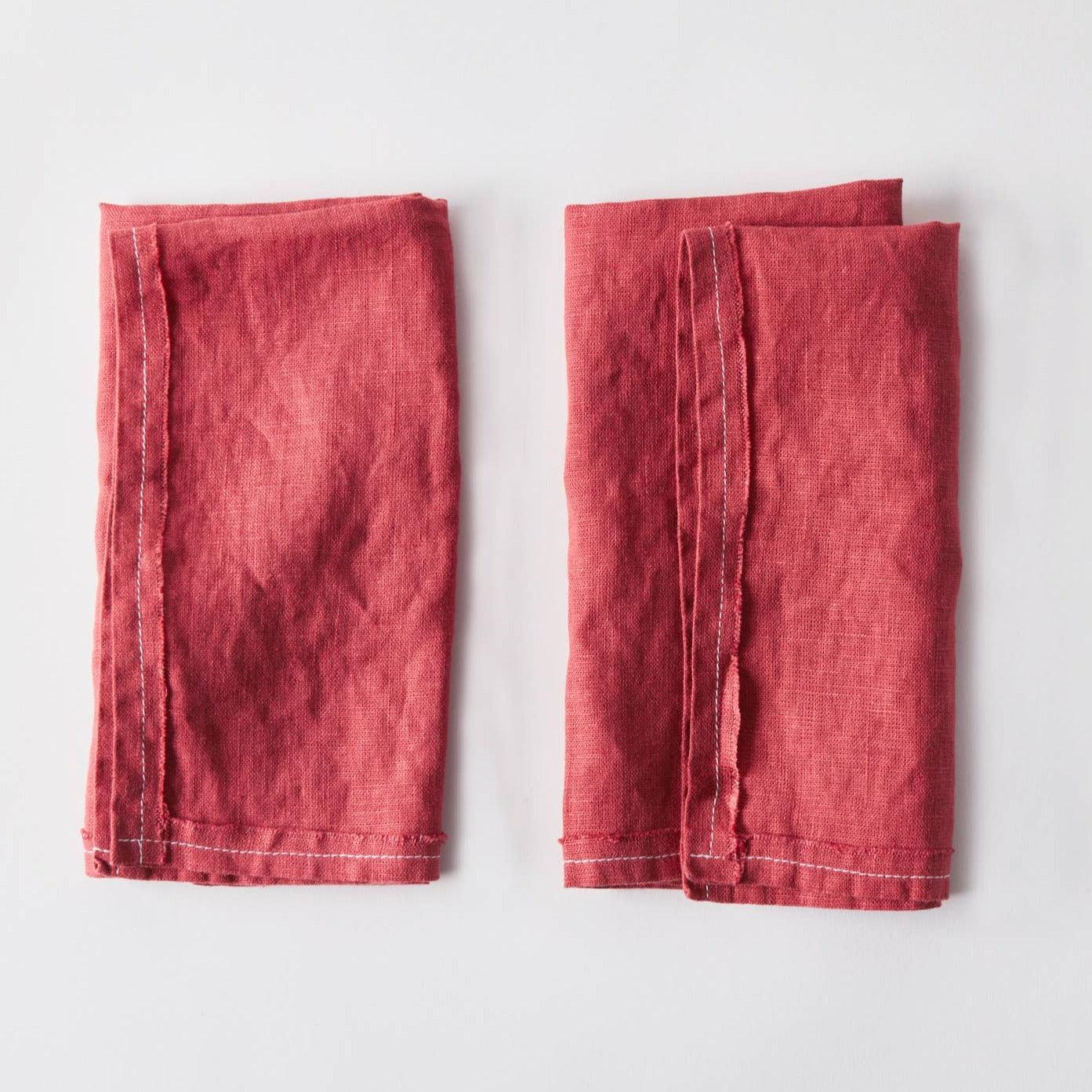 Celina Mancurti Linen Napkins - English Rose